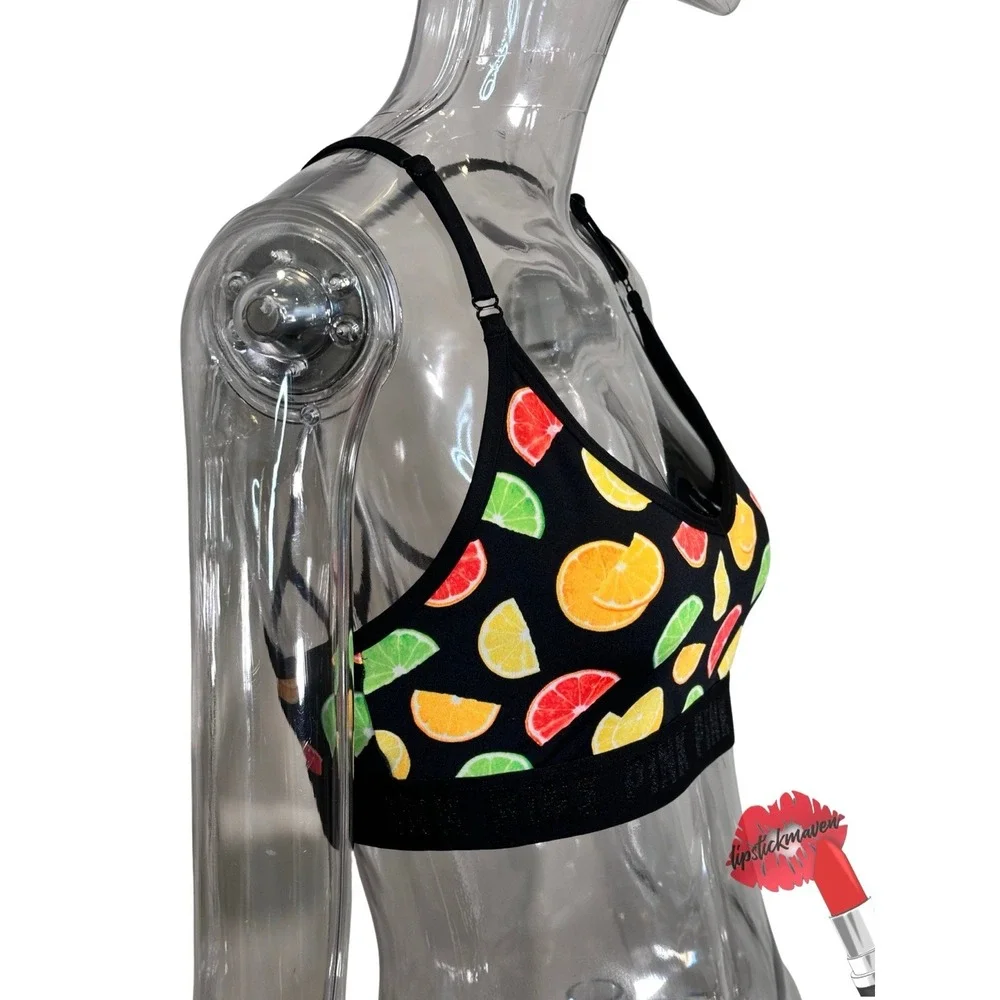 Victoria Secret Ultimate Lightly Lined Bra Women Large‎ Fruit Graphic Print